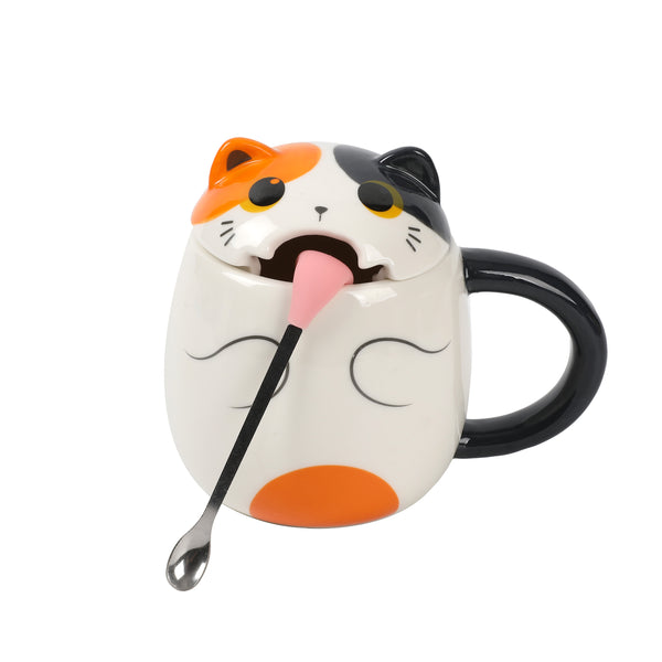 TAZZA SLURPY GATTO ARANCIO