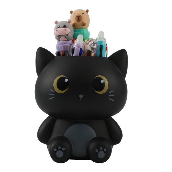 PORTAPENNE 3D GATTO NERO