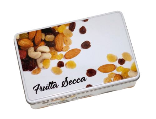 SCATOLA LATTA PER FRUTTA SECCA