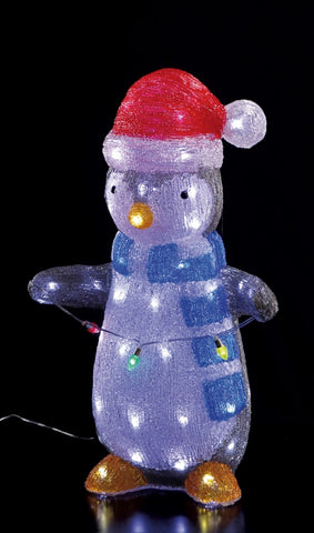 PINGUINO LUMINOSO CON 70 LED