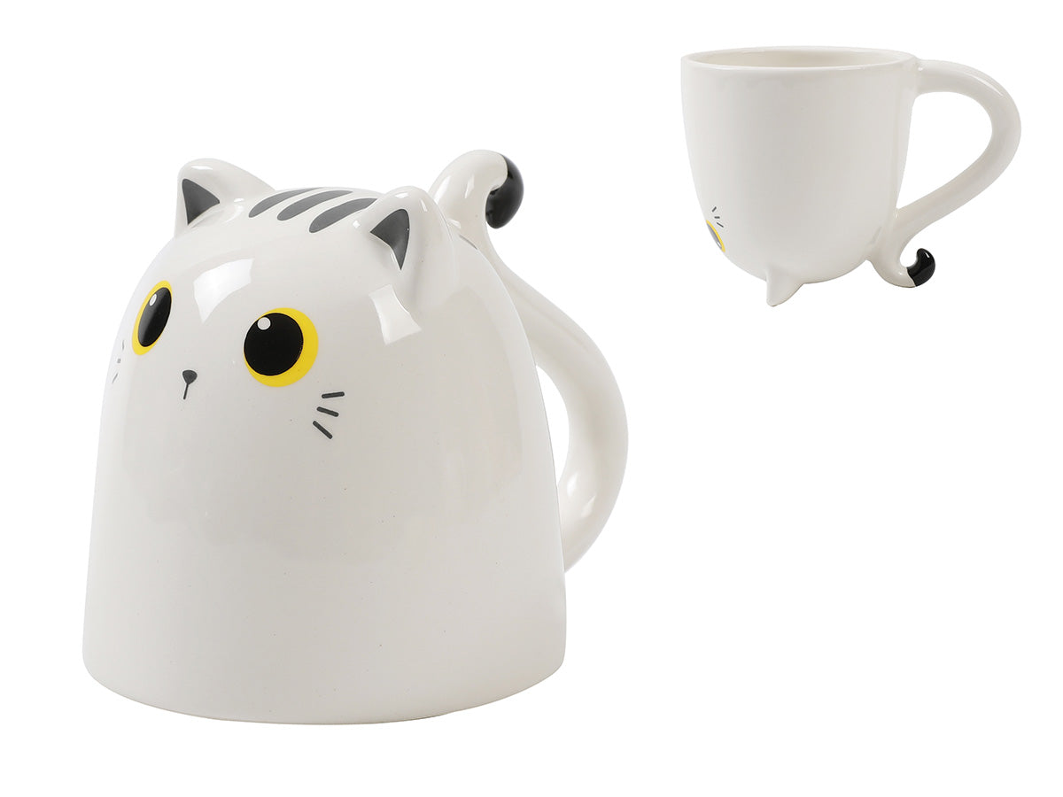 TAZZA UP & DOWN GATTO BIANCO