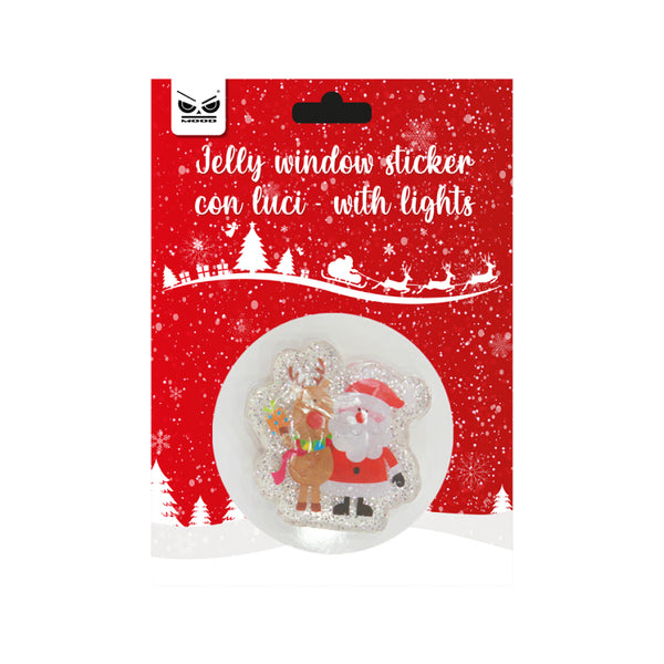 STICKER JELLY XMAS PER FINESTRA CON LUCI