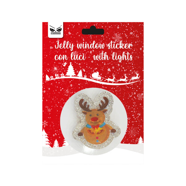 STICKER JELLY XMAS PER FINESTRA CON LUCI