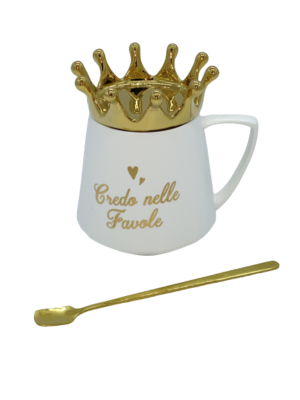 TAZZA QUEEN E KING "CREDO NELLE FAVOLE"