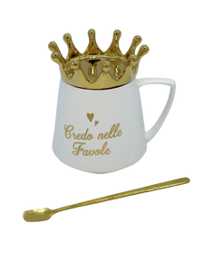 TAZZA QUEEN E KING "CREDO NELLE FAVOLE"