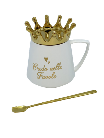 TAZZA QUEEN E KING "CREDO NELLE FAVOLE"