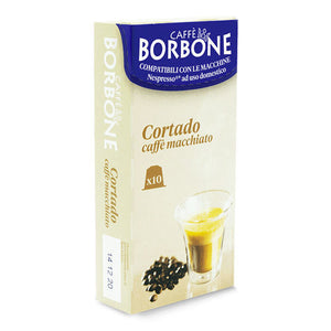 10 Capsule Caffè Borbone al gusto di CORTADO Compatibili NESPRESSO