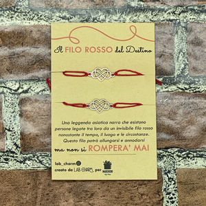 BRACCIALE FILO ROSSO DEL DESTINO DOPPIO