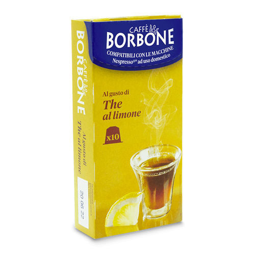 10 Capsule Caffè Borbone al gusto di THE AL LIMONE Compatibili NESPRESSO